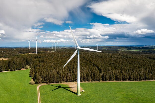 Energía limpia de aerogeneradores