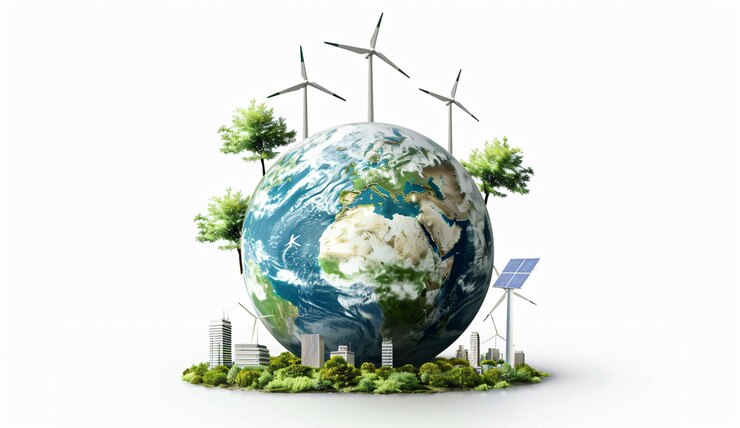 Las energías renovables son el futuro de la tierra Viento y Sol