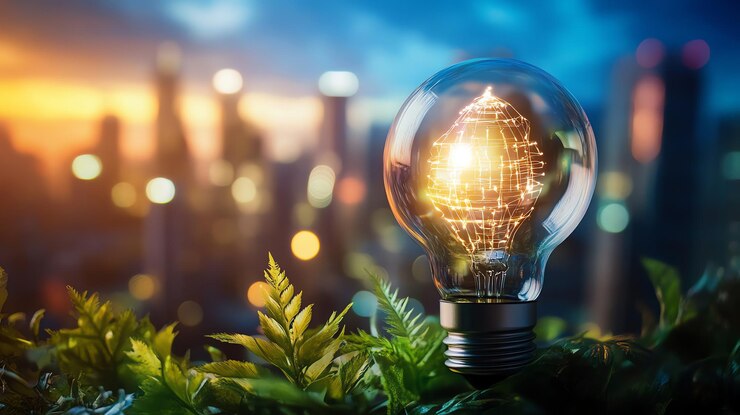 Foto energieeinsparung realistischer hintergrund