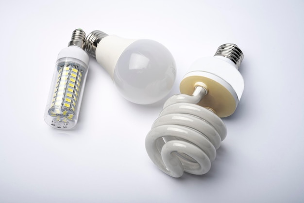 Energiesparlampe. LED-Lampe