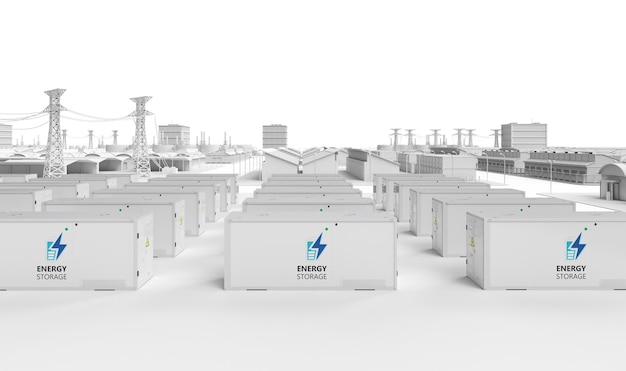 Energiespeichersystem oder Batterie-Container-Einheit mit intelligenten Industriegebieten