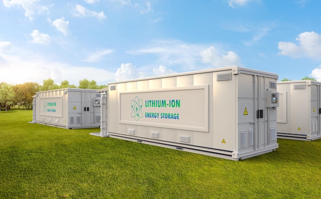 Energiespeichersystem oder Batterie-Container-Einheit mit Lithium-Ionen-Power