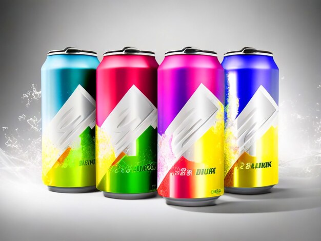 Energy Drink C4 weiße Farbe unterschiedliche Grafiken Hintergrunddesign kostenlos herunterladen