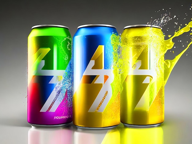 Energy Drink C4 weiße Farbe unterschiedliche Grafiken Hintergrunddesign kostenlos herunterladen