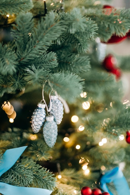 Enfeites de decoração de férias de ano novo árvore de natal