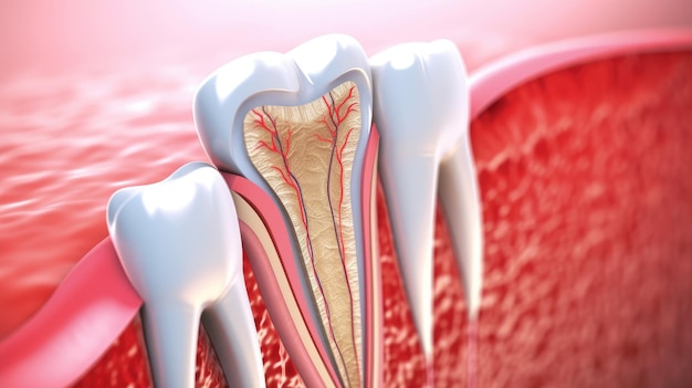 Enfermedades de los dientes Inflamación de los conductos dentales Odontología prótesis y cirugía dental