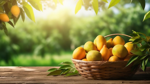 Enfoque fotográfico de fruta de mango de cerca