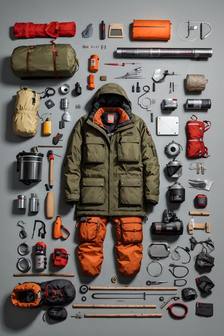 Foto engate de equipamento de acampamento