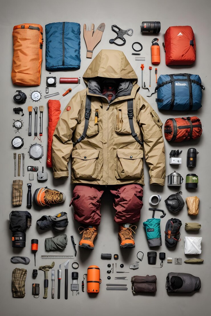Foto engate de equipamento de acampamento
