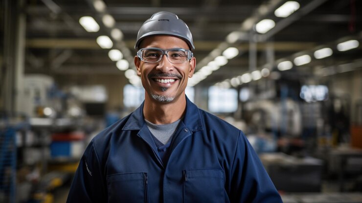 Foto engenheiro de eficiência competente que exala competência