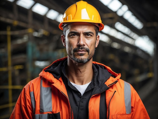 Foto engenheiro de manutenção industrial homem vestindo uniforme e capacete na estação de fábrica engenheiro industrial