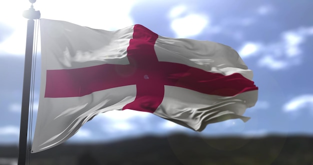 England Nationalflagge Land schwenkt Flagge Politik und Nachrichten Illustration