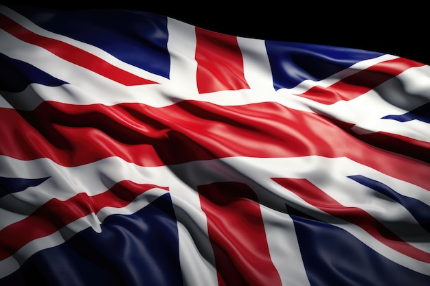 Foto englische flagge des vereinigten königreichs