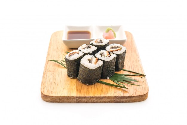 enguia maki sushi- estilo de comida japonesa