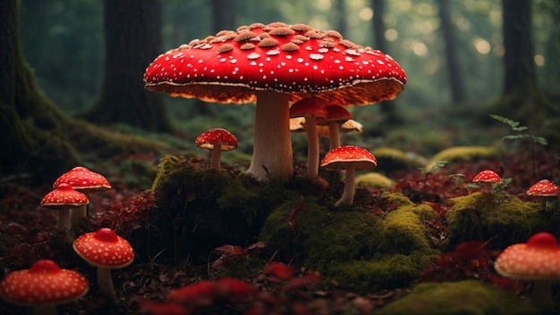 El enigma animador de la naturaleza la Amanita roja tóxica