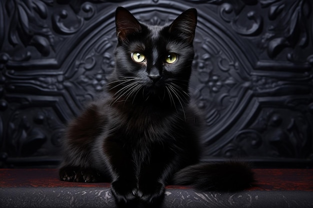 El enigmático gato negro creado con IA generativa