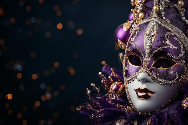 El enigmático retrato de una máscara veneciana