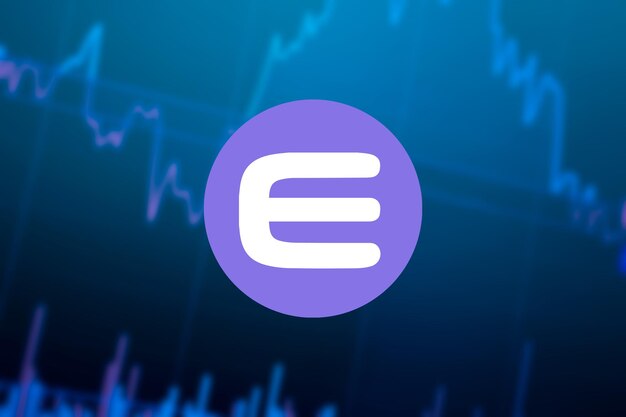 Enjin coin enj cryptocurrency enj coin crecimiento gráfico en el gráfico de intercambio