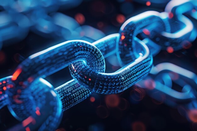 Enlace de cadena digital con código