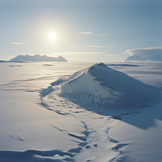 Un enorme iceberg en la Antártida