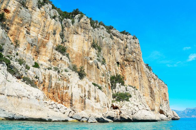 Enorme Klippe im Golf von Orosei Italien