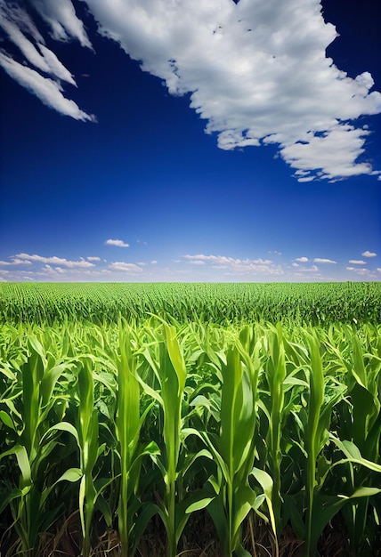 Enormes campos agrícolas de maíz generados por IA