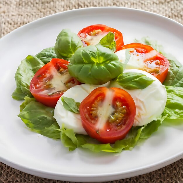 Foto ensalada de albaricoque comida mediterránea se sirve en un plato blanco