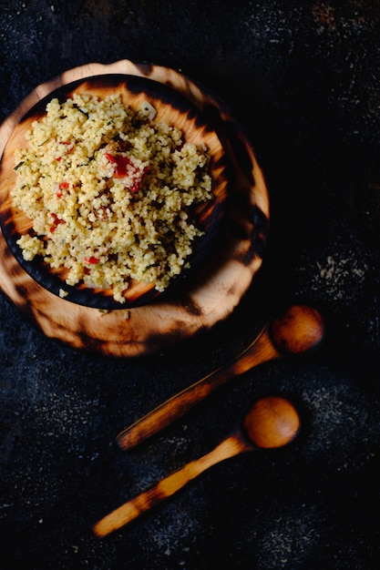 Ensalada árabe vegetariana con cuscús