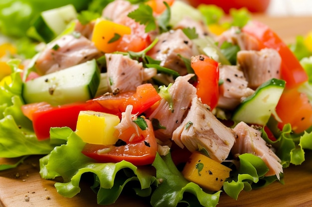 Ensalada de atún con lechuga