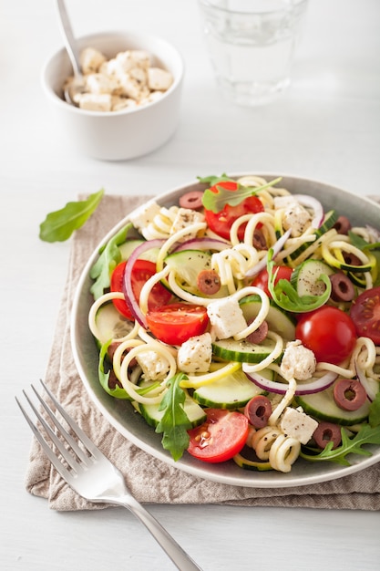 Ensalada de calabacín en espiral