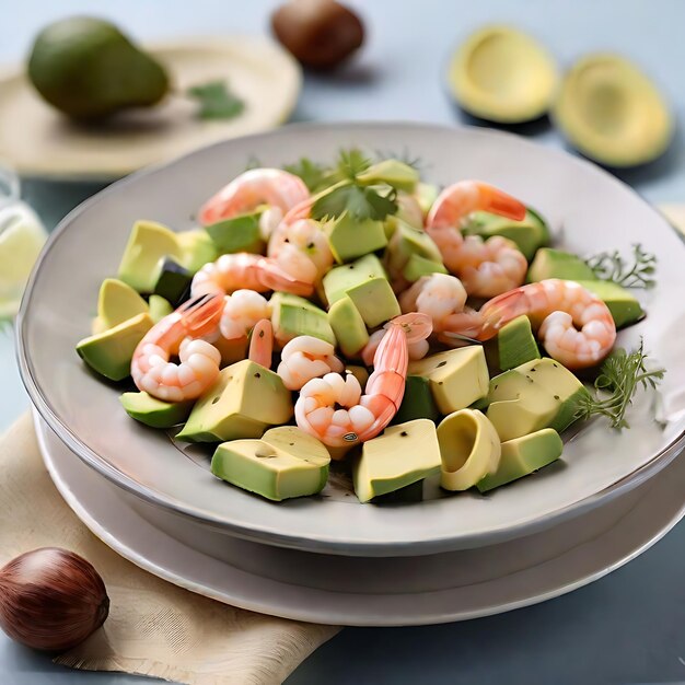 Ensalada de Camarones y Aguacate