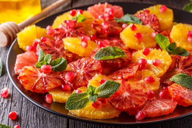 Ensalada casera de cítricos con pomelo y naranjas