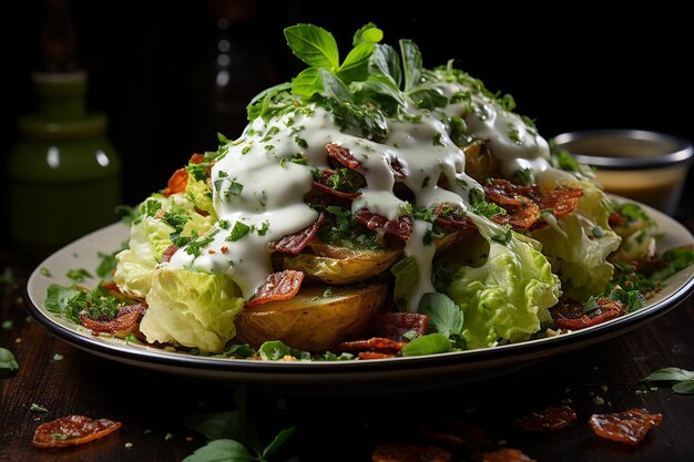 La ensalada César es una opción ligera para la cena.