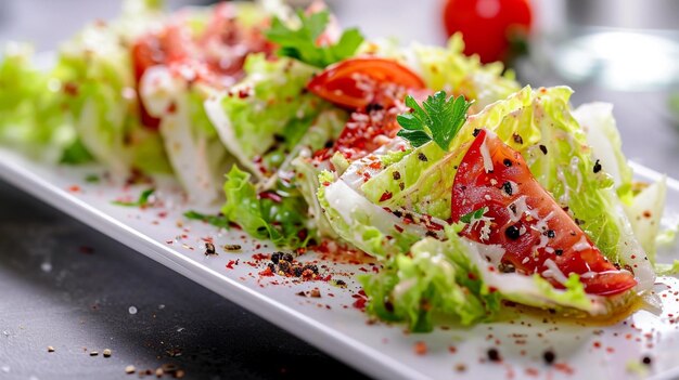 Ensalada de cuña con especias