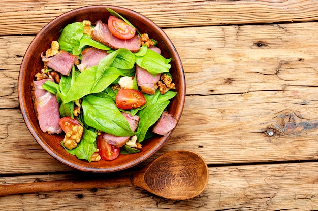 Ensalada de espinacas y acedera