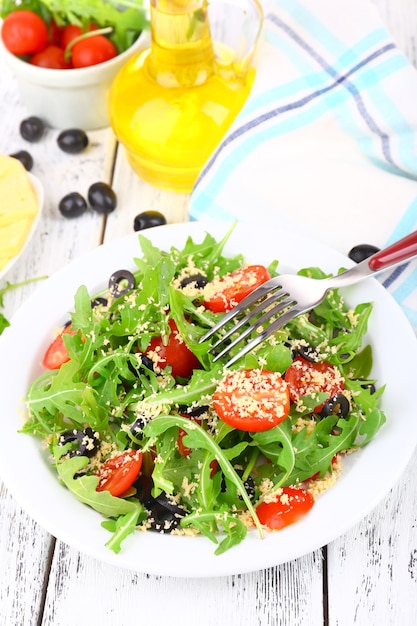 Ensalada fresca con rúcula