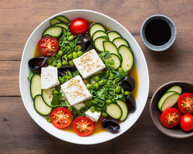 ensalada fria de tofu japones