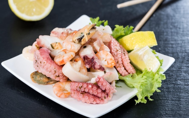 Ensalada De Mariscos Recién Hechos