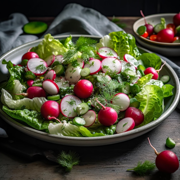 Ensalada con un montón de tomates y cebollas y feta dff