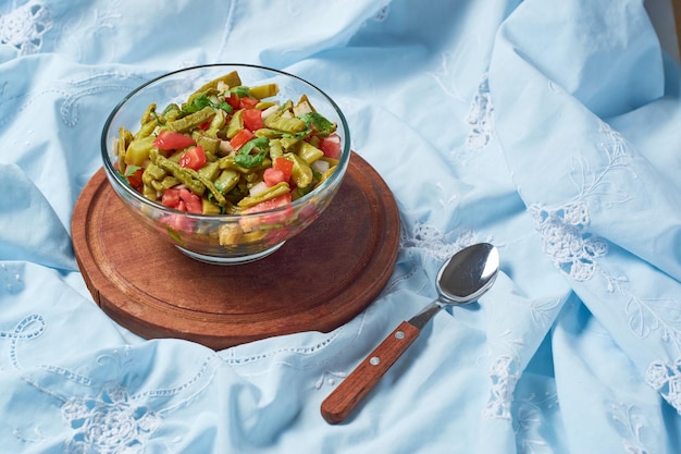 Ensalada de nopal mexicano comida tropical vegana mexicana