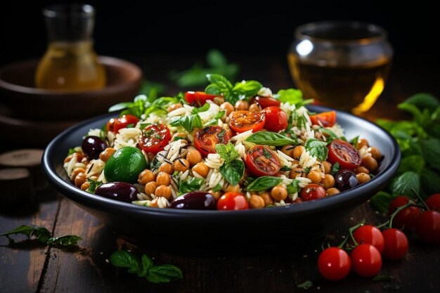 Ensalada de orzo del Mediterráneo