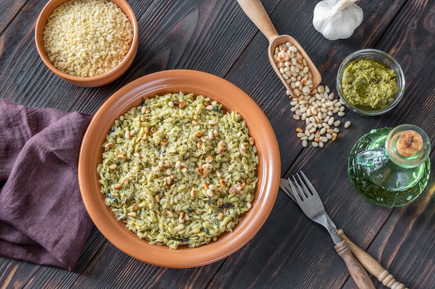 Ensalada de pasta orzo