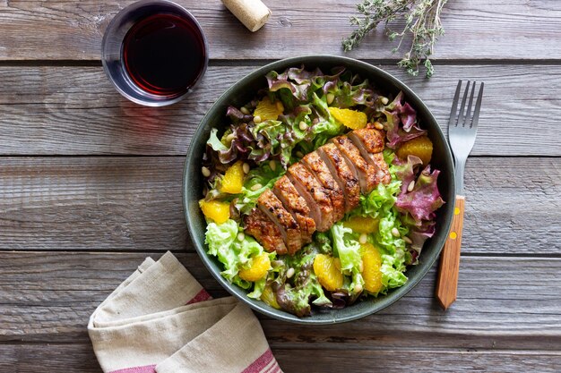 Ensalada de pato con naranjas y nueces Alimentación saludable Dieta