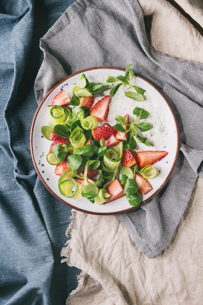 Ensalada De Pepino De Fresa