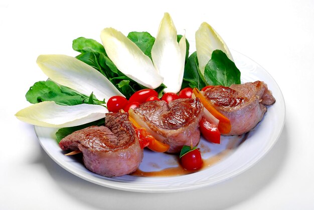 Ensalada de rabadilla tomate lechuga Picanha