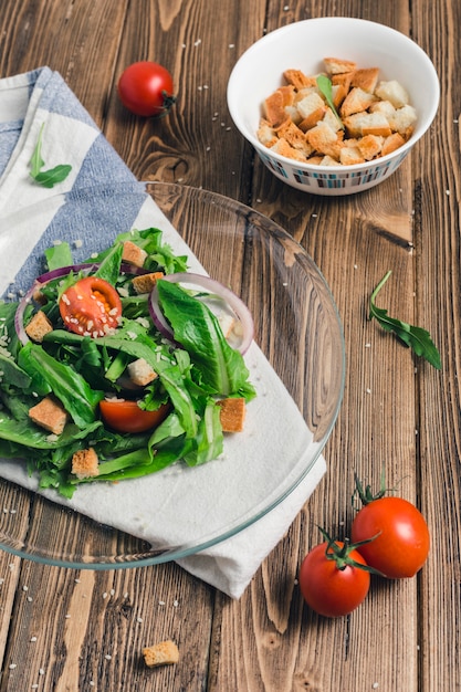 Ensalada De Rúcula Con Tomate