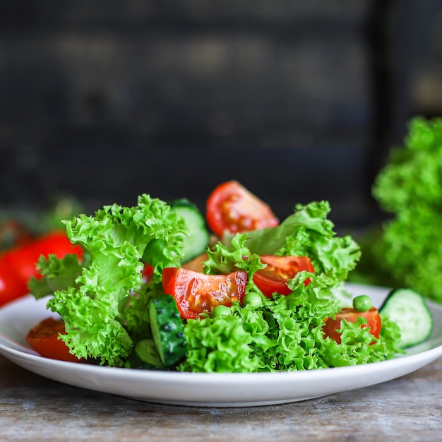 Ensalada saludable hojas mezcla de verduras