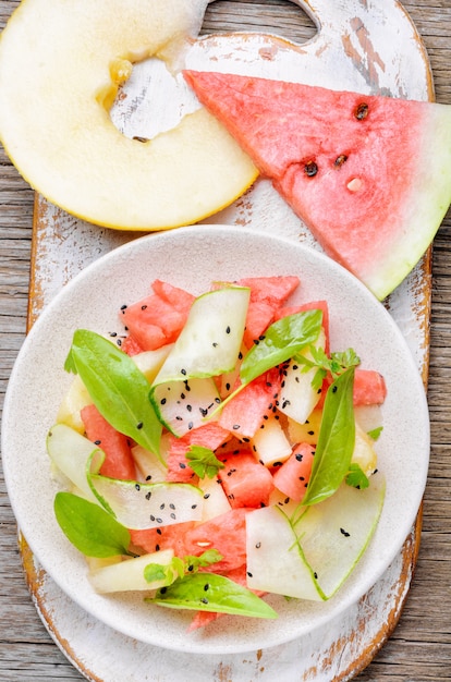 Ensalada Con Sandia Y Melon