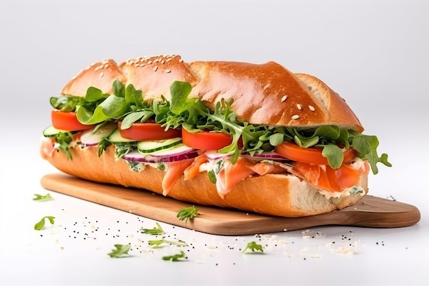 Ensalada de sándwich fresca Generar Ai