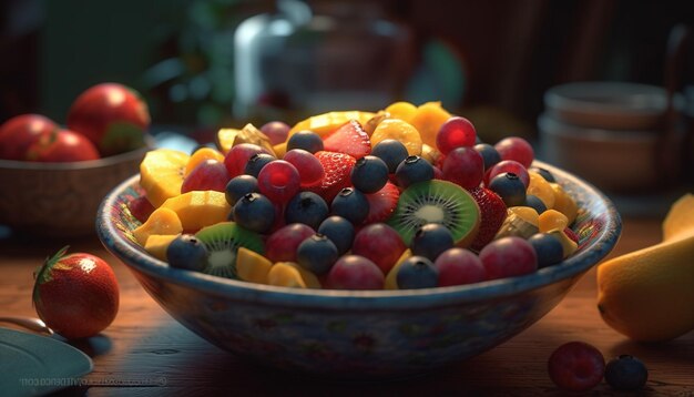 ensalada en un tazón tazón de caramelos tazó de frutas